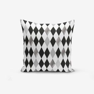 Poszewka na poduszkę z domieszką bawełny Minimalist Cushion Covers Black White Grey Elmas, 45x45 cm