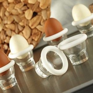 Zestaw 6 szklanych kieliszków na jajka Kutahya Eggy