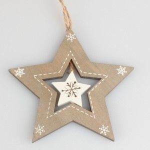 Świąteczna dekoracja wisząca w kształcie gwiazdy Dakls Jeanette