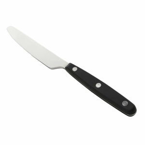 Nierdzewny nóż z czarną rękojeścią Nirosta Oslo