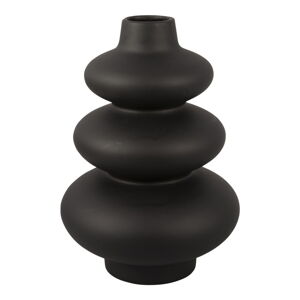 Czarny ceramiczny wazon Karlsson Circles, wys. 28,5 cm
