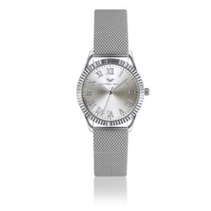 Zegarek damski z paskiem ze stali nierdzewnej w srebrnym kolorze Victoria Walls Camille