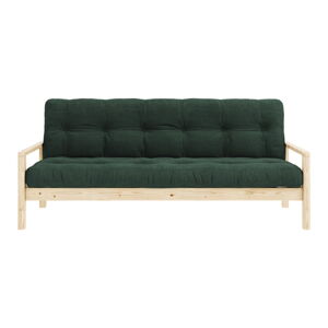 Ciemnozielona rozkładana sofa 205 cm Knob – Karup Design