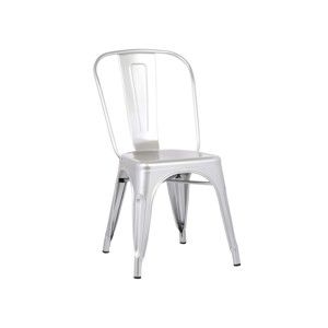 Zestaw 2 krzeseł w srebrnej barwie Leitmotiv Dazzle