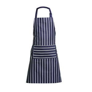 Niebiesko-biały fartuch kuchenny Premier Housewares Butcher Stripe Apron