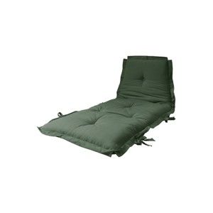 Oliwkowy futon wielofunkcyjny Karup Design Sit & Sleep Olive Green, 80x200 cm