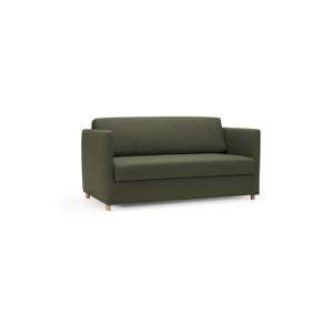 Ciemnozielona sofa rozkładana Innovation Olan Twist Dark Green