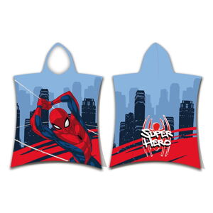 Czerwone/niebieskie ponczo dziecięce frotte Spider-Man – Jerry Fabrics