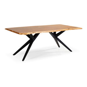 Naturalny stół z blatem z drewna akacjowego 100x200 cm Mudri – Marckeric