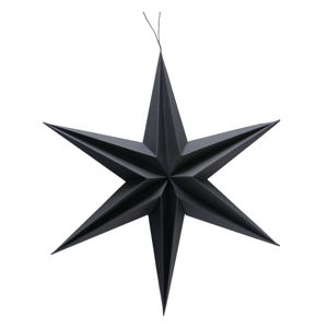 Czarna wisząca dekoracja świąteczna w kształcie gwiazdy Boltze Kassia