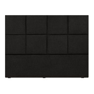 Czarny zagłówek łóżka Mazzini Sofas Barletta, 180x120 cm