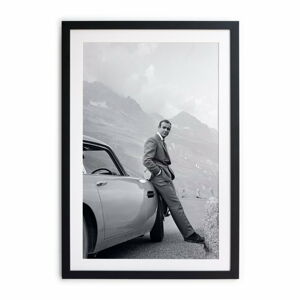 Czarno-biały plakat Little Nice Things Sean Connery, 40x30 cm