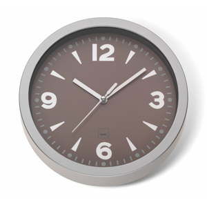 Brązowy zegar ścienny Kela Stockolm, ø 20 cm