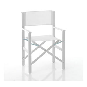 Białe metalowe krzesło ogrodowe Milos – Tomasucci