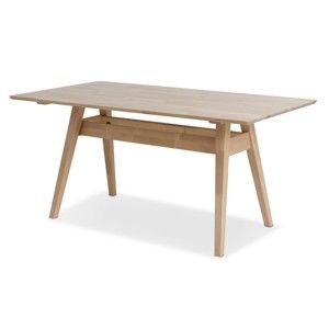 Stół wykonany ręcznie z litej brzozy Kiteen Notte, 75x160 cm