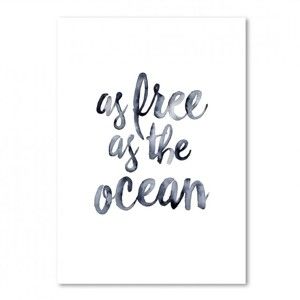 Plakat Leo La Douce As Free As The Ocean, 29,7x42 cm