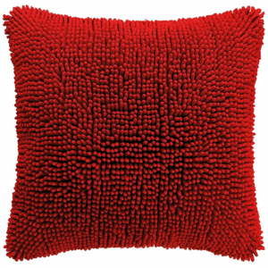 Czerwona poszewka na poduszkę Tiseco Home Studio Shaggy, 45x45 cm