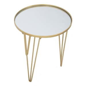 Złoty okrągły stolik ø 40 cm Glam – Mauro Ferretti