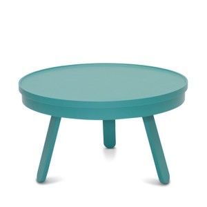 Zielononiebieski stolik ze schowkiem Woodendot Batea M