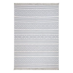 Szaro-biały bawełniany dywan Oyo home Duo, 60 x 100 cm