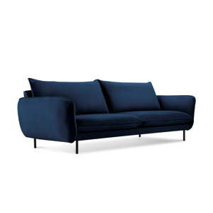 Niebieska aksamitna sofa Cosmopolitan Design Vienna, 230 cm