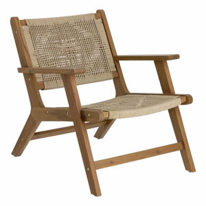 Ogrodowe składane krzesło z ciemnego drewna akacji La Forma Geralda