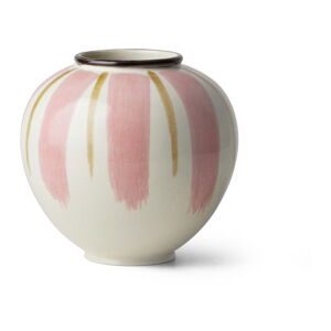 Wazon ceramiczny biały i różowy ø 16 cm Canvas - Kähler Design