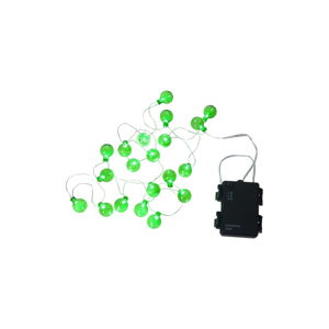 Zielona ogrodowa girlanda świetlna LED z motywem żarówek Best Season Bulb, 20 lampek