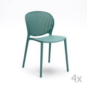 Zestaw 4 jasnoniebieskich krzeseł Design Twist Gavle