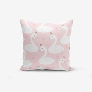 Poszewka na poduszkę z domieszką bawełny Minimalist Cushion Covers Pink Puan Animal Theme, 45x45 cm