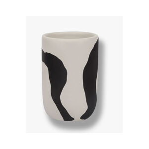 Czarno-biały kubek na szczoteczki do zębów ceramiczny Icon – Mette Ditmer Denmark