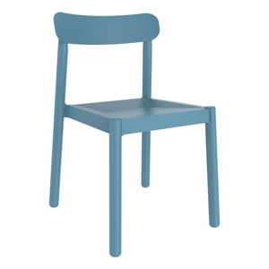 Zestaw 4 niebieskich krzeseł ogrodowych Resol Elba