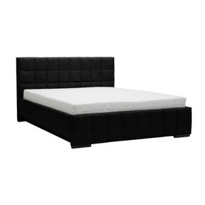 Czarne łóżko 2-osobowe Mazzini Beds Dream, 140x200 cm