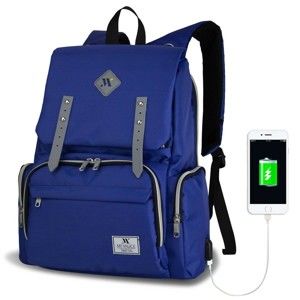 Niebieski plecak dla mam z USB My Valice MOTHER STAR Baby Care Backpack