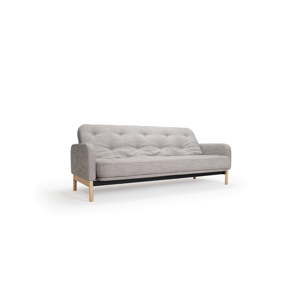 Szara sofa rozkładana Innovation Ronia Linen Sand Grey