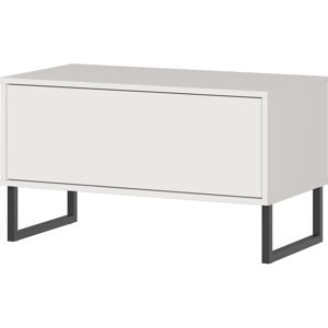 Biała ławka z szufladą Germania Madeo, szer. 75 cm
