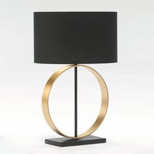 Lampa stołowa bez abażuru z metalu w kolorze złota Thai Natura Circle