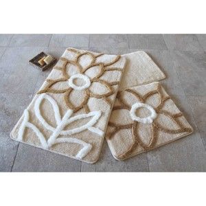 Zestaw 3 dywaników łazienkowych Naturel