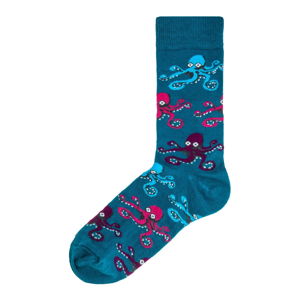 Niebieskie skarpety damskie Funky Steps Octopus, rozmiar 35–39