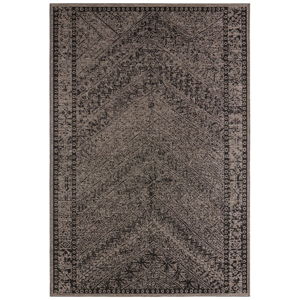 Brązowo-czarny dywan odpowiedni na zewnątrz NORTHRUGS Mardin, 140x200 cm
