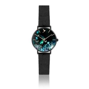 Zegarek damski z paskiem ze stali nierdzewnej w czarnej barwie Emily Westwood Forest