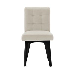 Kremowobiałe krzesło z czarnymi nogami My Pop Design Haring
