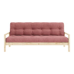 Różowa rozkładana sofa 205 cm Knob – Karup Design