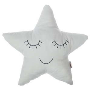 Jasnoszara poduszka dziecięca z domieszką bawełny Apolena Pillow Toy Star, 35x35 cm