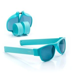 Turkusowe zwijane okulary przeciwsłoneczne InnovaGoods Sunfold PA4