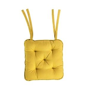 Żółta poduszka na krzesło Butlers Airlines, 35x37 cm