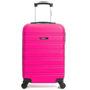 Różowa walizka podróżna na kółkach Blue Star Bilbao, 35 l