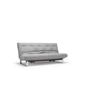 Jasnoszara rozkładana sofa Innovation Minimum Elegant Melange Light Grey