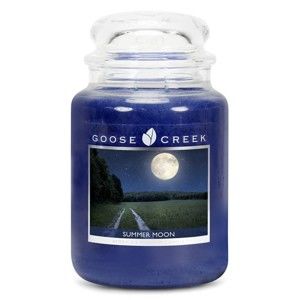 Świeczka zapachowa w szklanym pojemniku Goose Creek Letni księżyc, 150 h