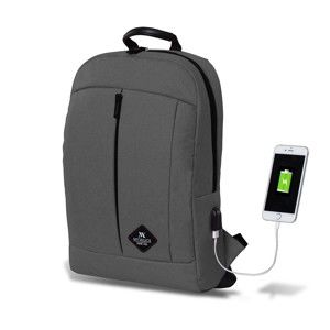 Szary plecak z portem USB My Valice GALAXY Smart Bag